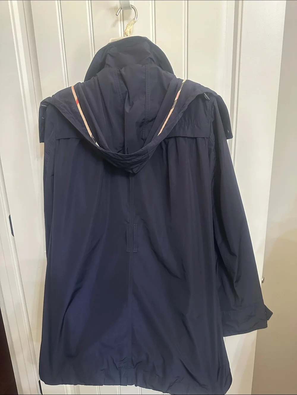 Burberry Brit Navy Rain Coat Jacket S/P